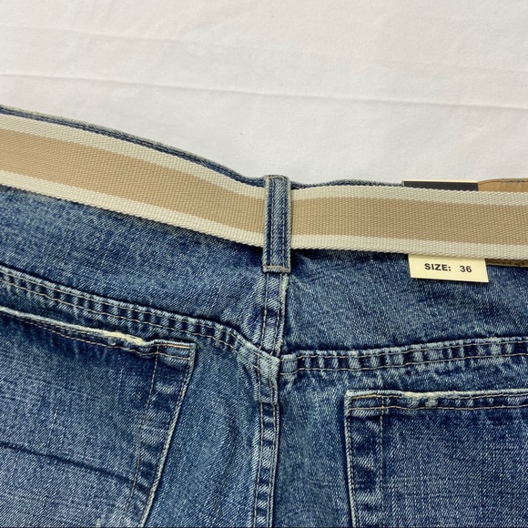 NEW Carbon Mens Dark Wash Distressed Denim Shorts - Picture 9 of 10